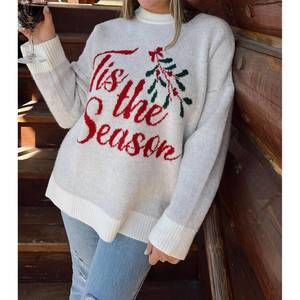 NEW SHOW ME YOUR MUMU classic crewneck sweater season in white | Poshmark