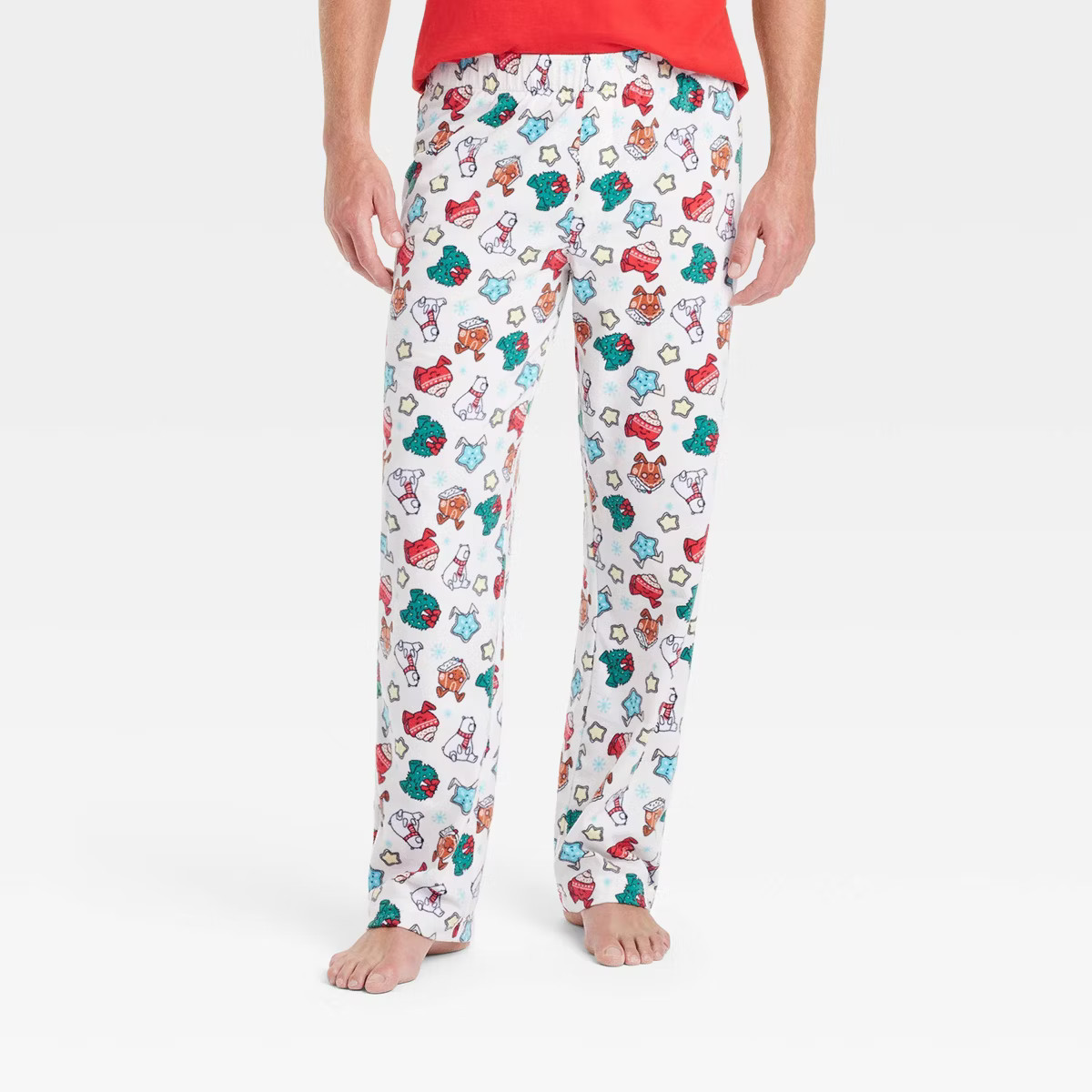 Men's Holiday Treats Print Microfleece Holiday Matching Family Pajama Pants - Wondershop™ White | Target