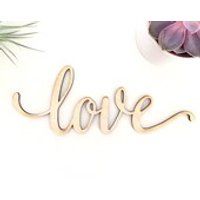 Script Love Wood Sign  Wood Sign Art, Wooden Love,  Wood Love Sign, Wood Wedding Decor, 5 Year Anniversary Gift, Script Love, Cursive Love | Etsy (US)
