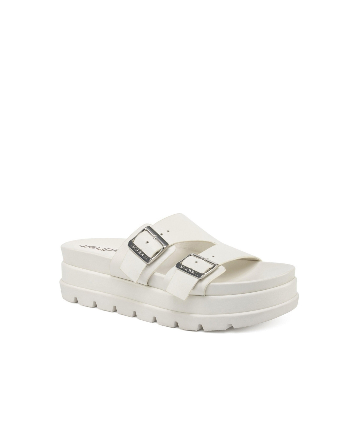 Jslides Bianca Sandal - White leather | Macy's