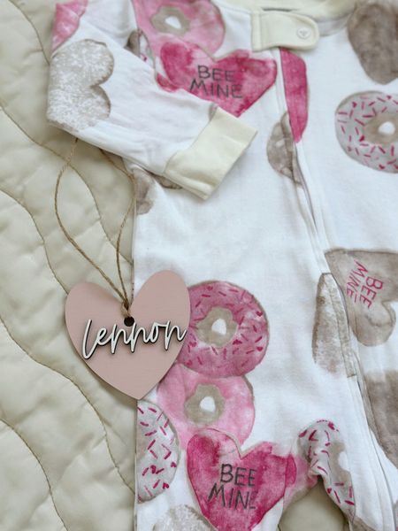 Valentine’s Day heart tags for gift basket, Valentine’s Day donut pajamas, Burt’s bees donut pajamas for baby and kids, matching sibling pajamas 

#LTKbaby #LTKGiftGuide #LTKkids