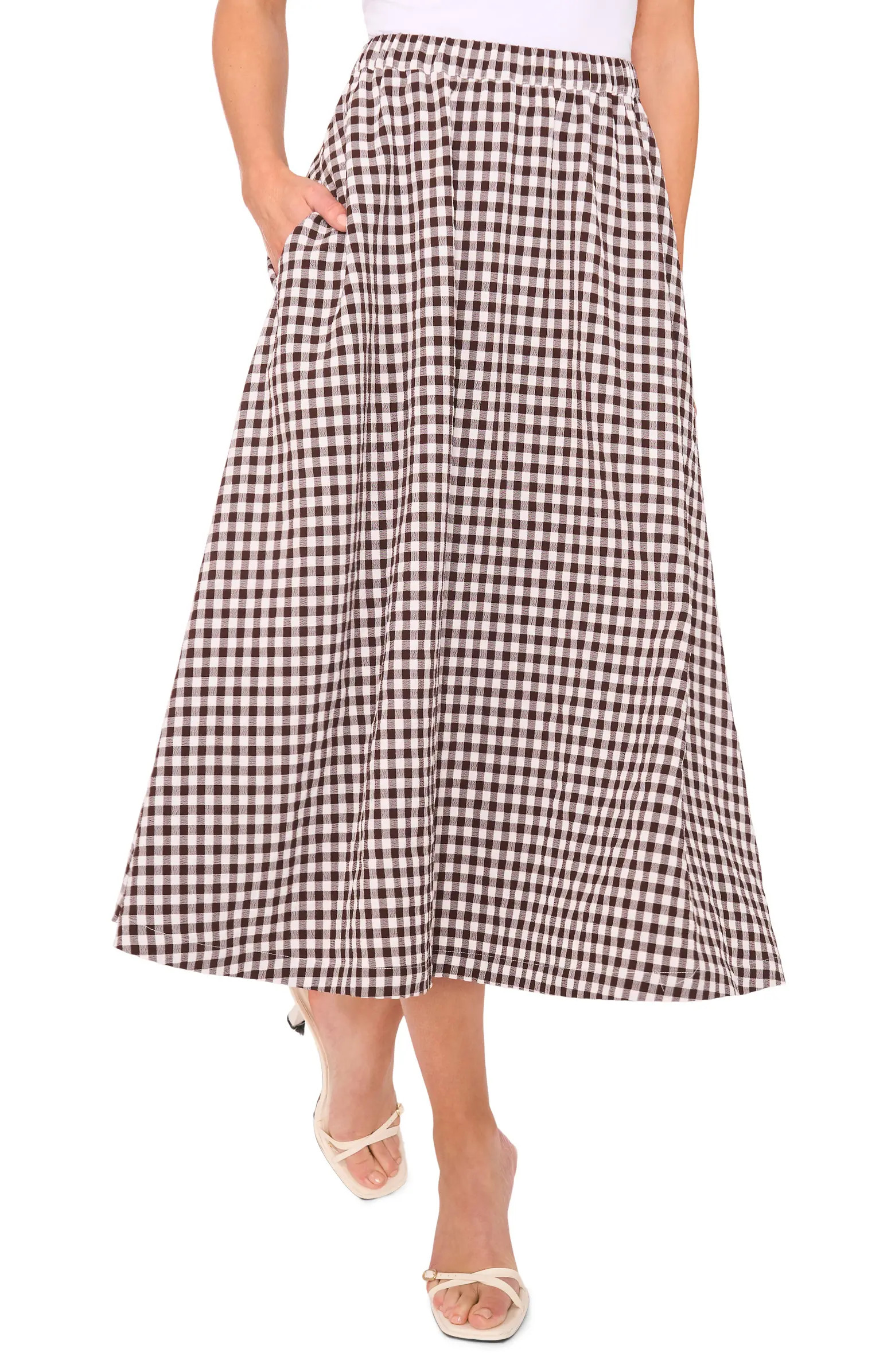 Gingham Midi Skirt | Nordstrom