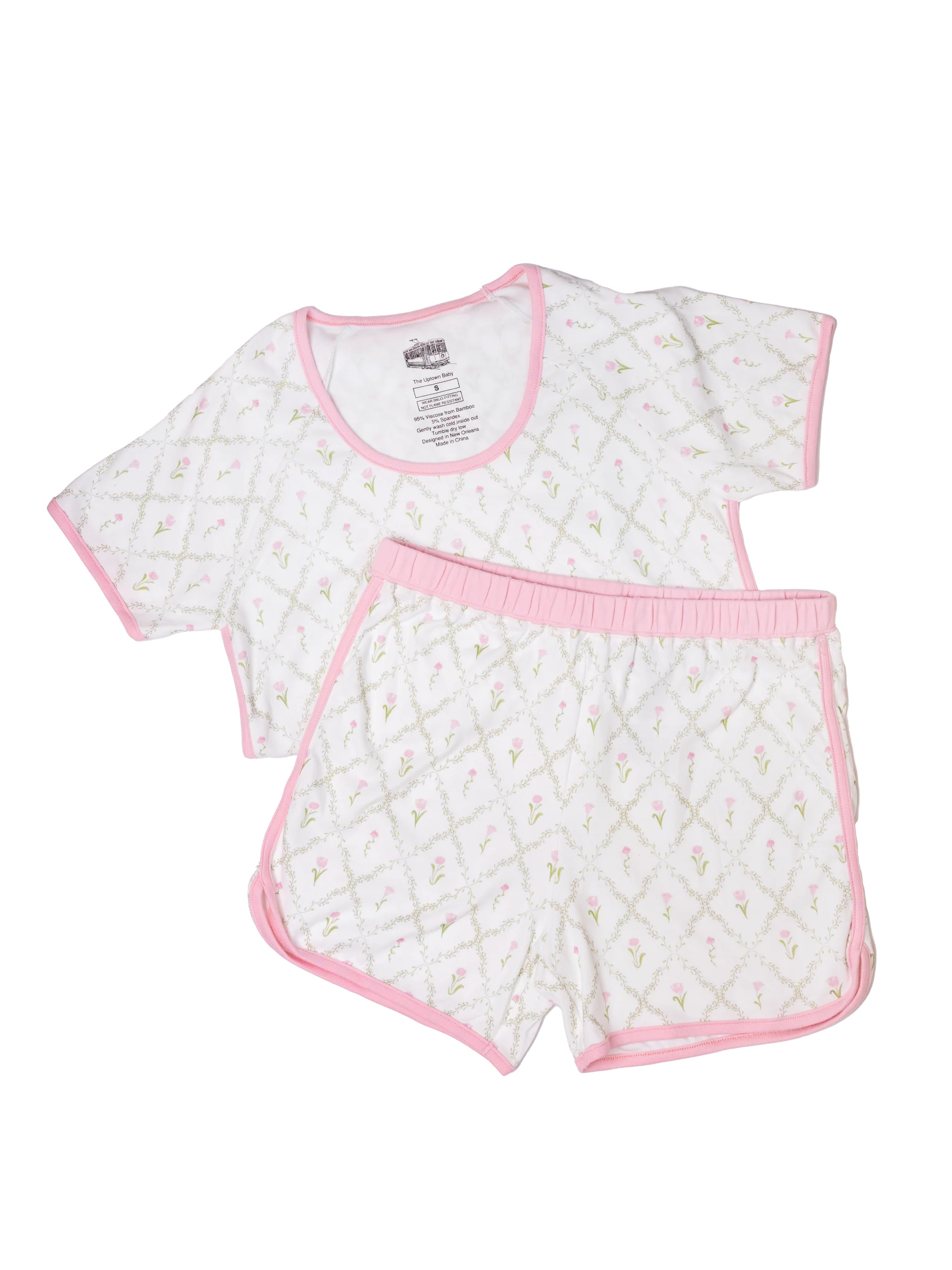 Matching Momma Pjs - Flower Trellis | The Uptown Baby
