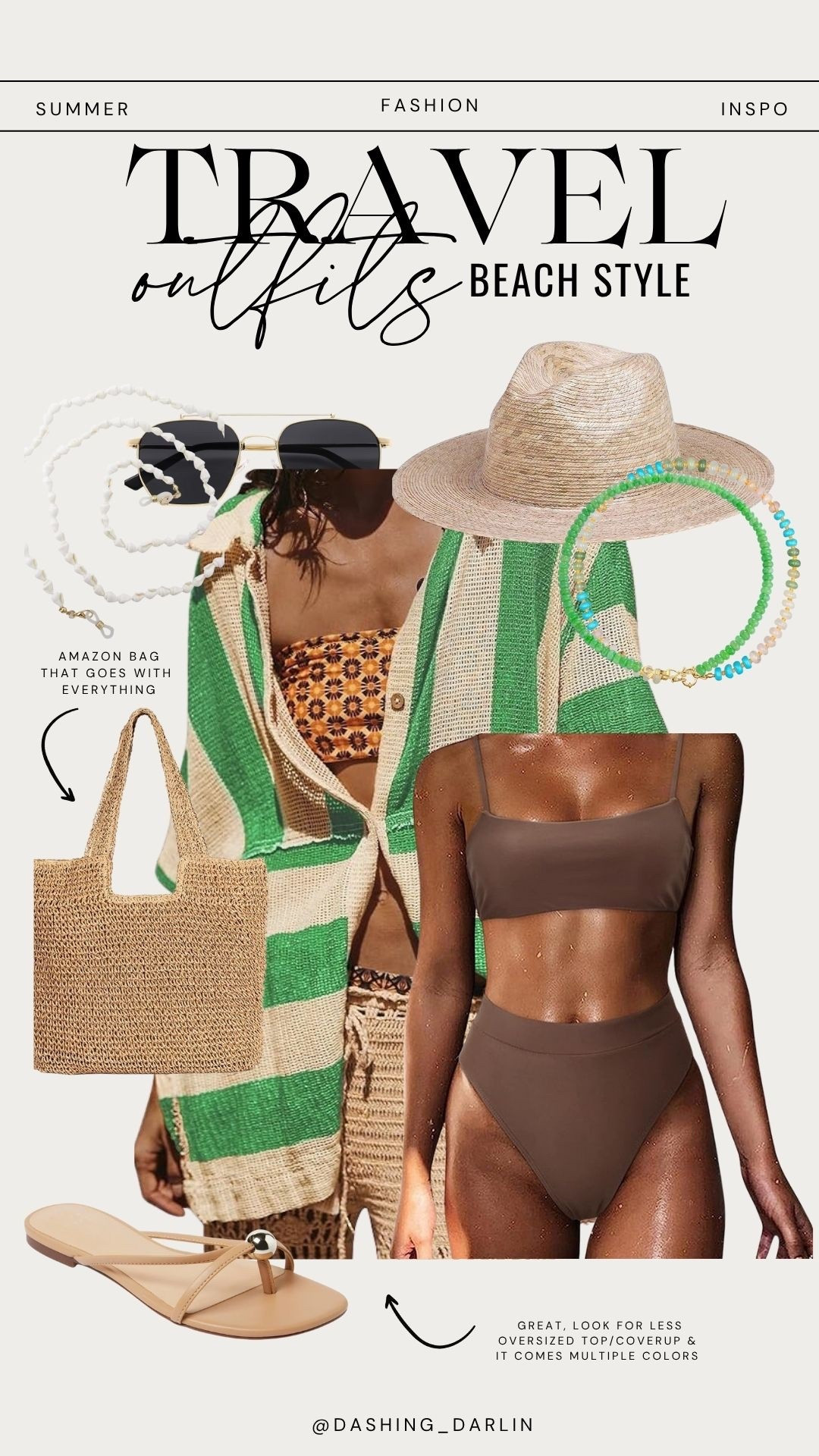 Amazon swimsuit & oversized free people look for less top!! 
Wearing size medium in both but need large in swimsuit 



#LTKOver40 #LTKTravel #LTKSwim