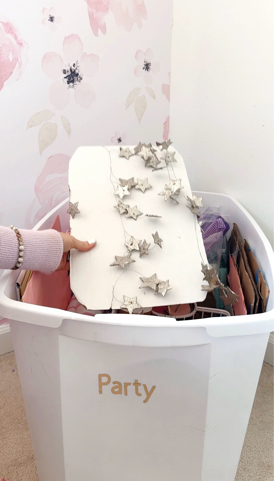 Garlands I’ve kept over the years in my party bin 💜🥳

#LTKHome