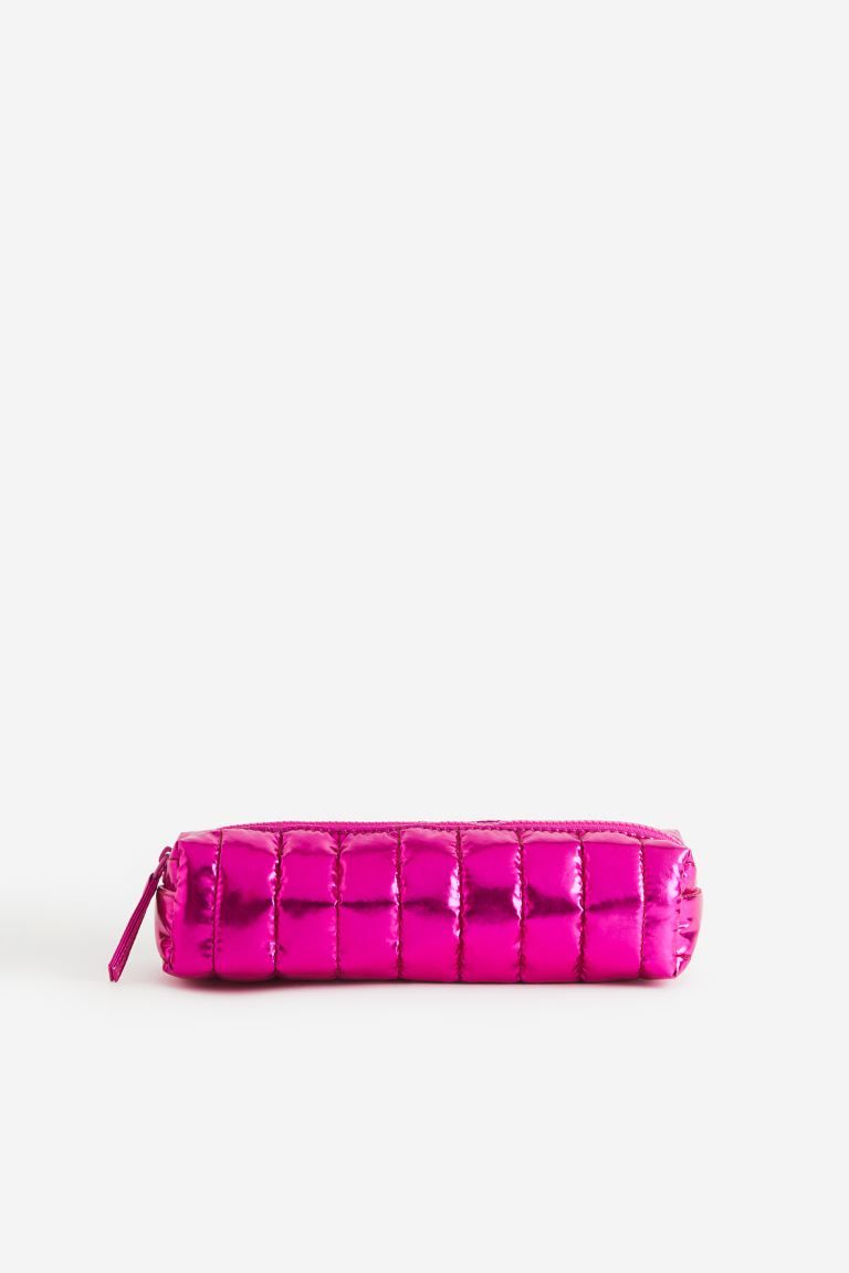 Quilted Pencil Case - Bright pink - Kids | H&M US | H&M (US + CA)