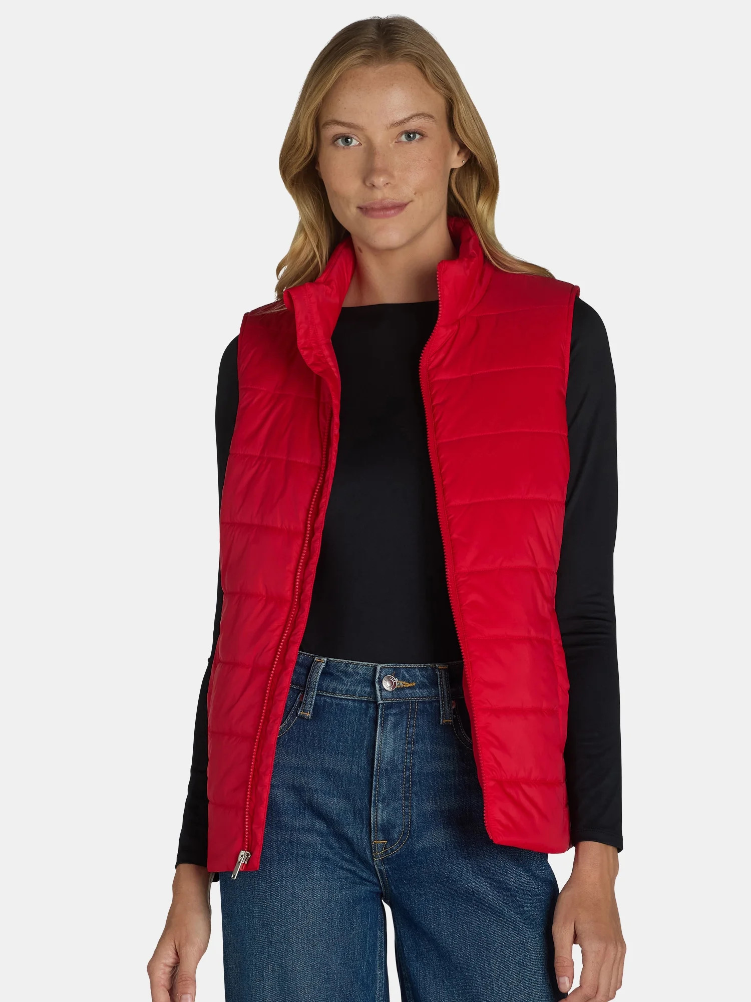 Time and Tru Women's and Women's Plus Puffer Vest, Sizes XS-3X - Walmart.com | Walmart (US)