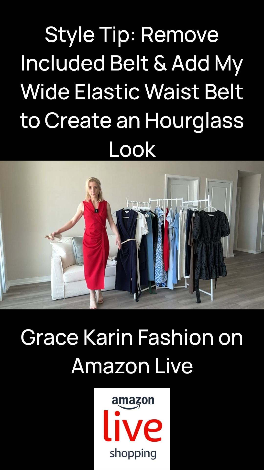Hi! Welcome back to My Chic Style! I'm Hailey, your trusted guide to discovering the best classic chic products online. This video is a clip from my live shopping show on my Amazon Live Shopping Channel, My Chic Style! The show focused on beautiful spring and summer fashion for women, all by Top Brand on Amazon Fashion, Grace Karin!

This video is helpful for women looking for style tips on creating a more defined and hourglass shape. My advice: highlight the smallest part of your body, your waist, using my white leather belt! 


#LTKPetite #LTKWatchNow #LTKStyleTip
