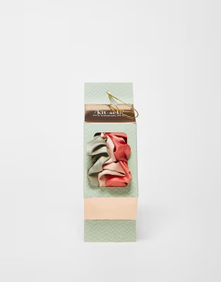 Kitsch Ornament Satin Scrunchies Gift Set - 3 Pack | ASOS (Global)