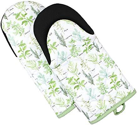 Sage and Stitch Kitchen Oven Mitts for Women 5.5'' x 12'' Non Slip Heat Resistant Neoprene Grip a... | Amazon (US)