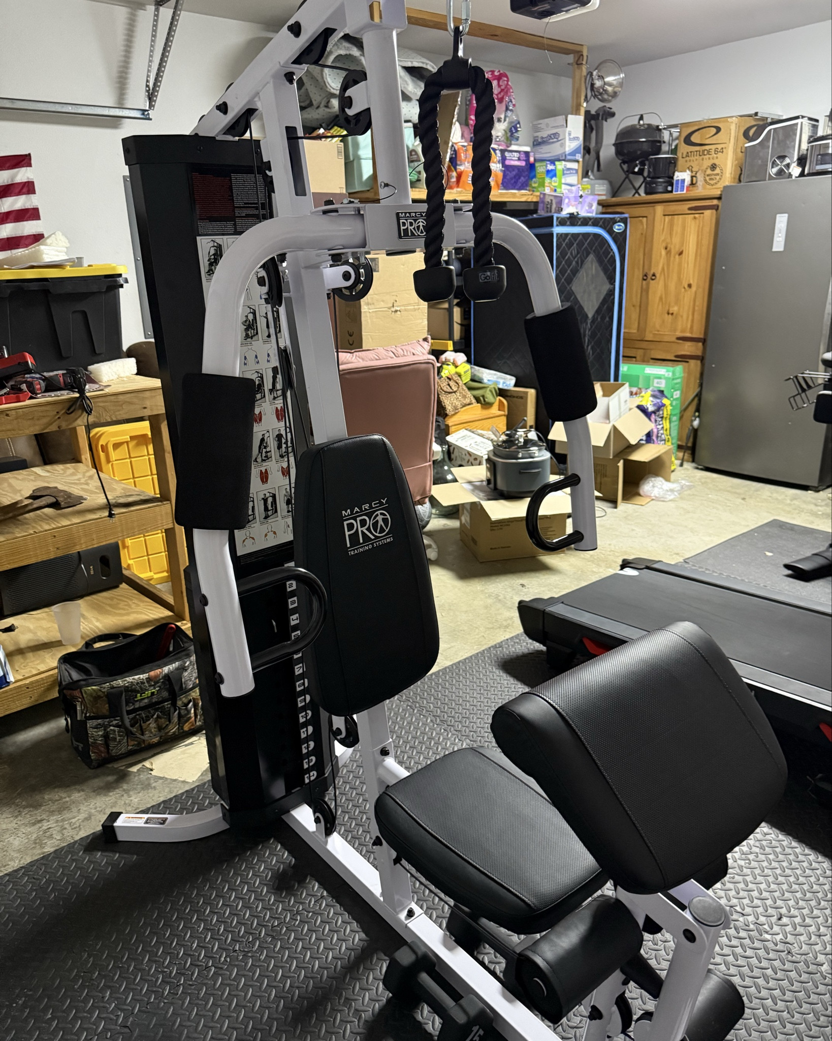 Our weight set we found on Amazon! Easy to put together. Perfect size and does all the weight lifting things we need it to do 

#LTKActive