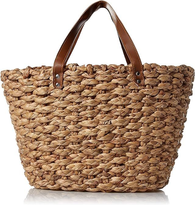 Woven Women Bag for Beach Picnic Grocery Sturdy Basket Bag | Amazon (US)