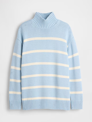 100% Cotton Oversized Mockneck Sweater | Gap (US)