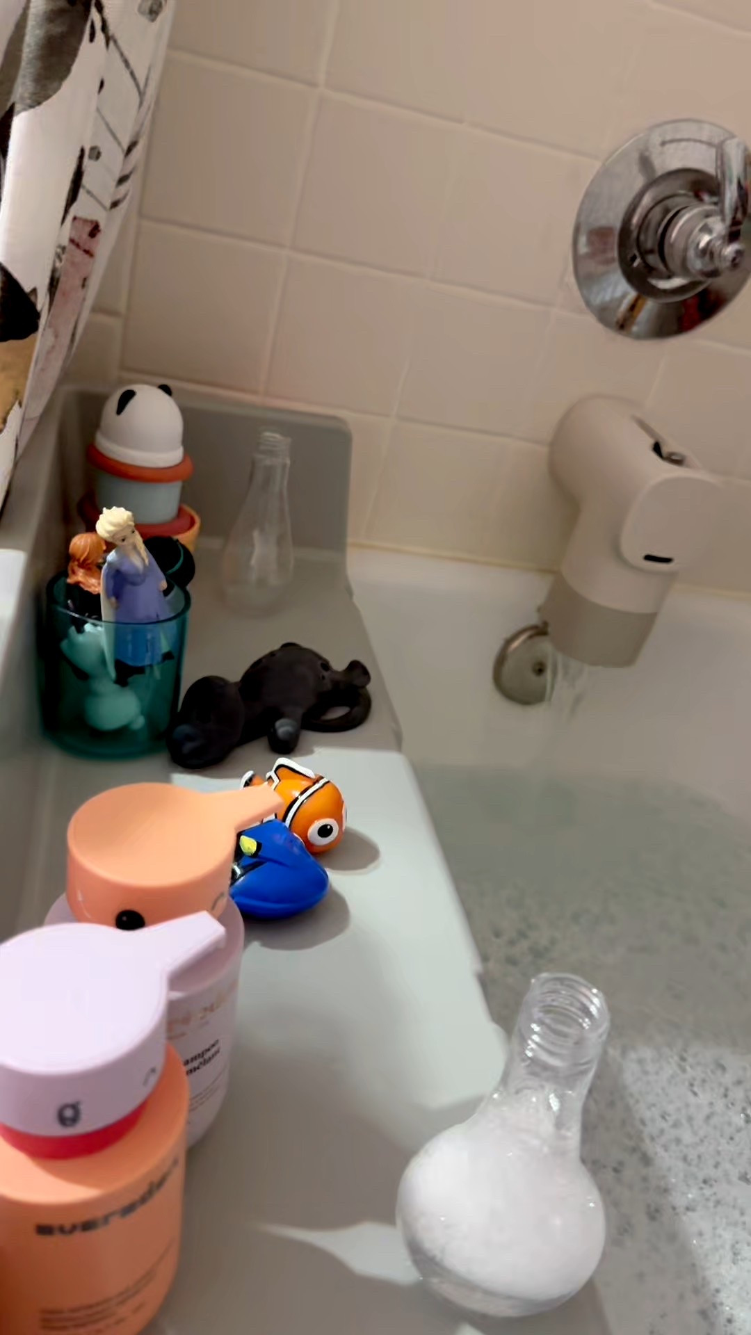 This is how we protect sensitive skin AND sensitive feelings before bed 🤍

Living in West Texas means hard water, dry air, and skin that flares fast. So bedtime isn’t just about getting clean, it’s about protecting their skin barrier and calming their nervous system before sleep.

Here’s what we don’t skip:

• Filtered bath water (hard water can worsen irritation)
• Gentle cleanser we’ve used since eczema baby days with Tubby Todd
• Hydrating hair care from Evereden to protect her curls overnight
• Low stimulation brushing with the projector
• Braids to prevent tangles
• Swinging for that last bit of vestibular input before bed

Simple. Predictable. Regulating.

Sensitive toddlers don’t need more stimulation.
They need support.



#LTKKids #LTKBaby #LTKmomlife