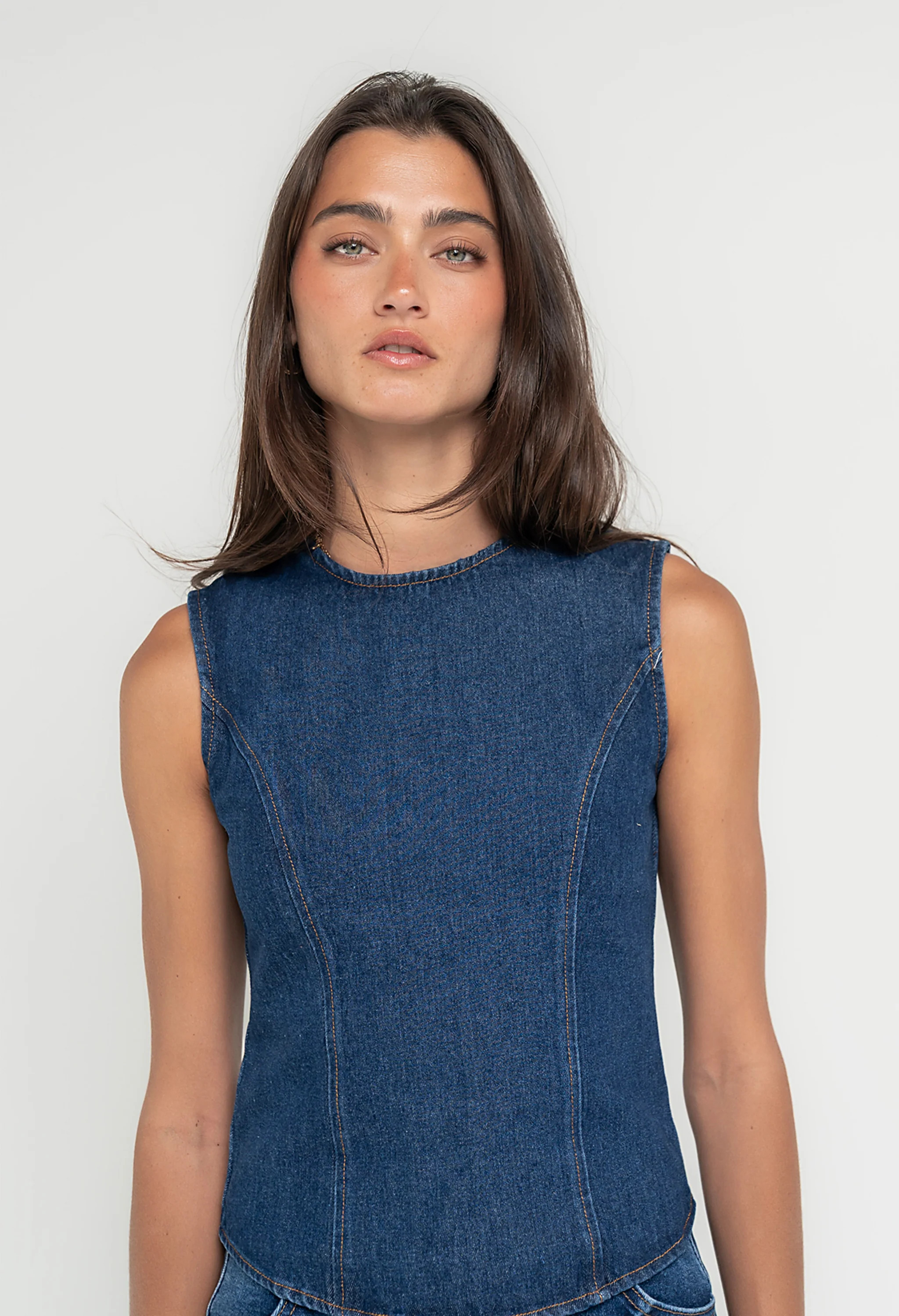 Ailani Denim Top | Böhme US