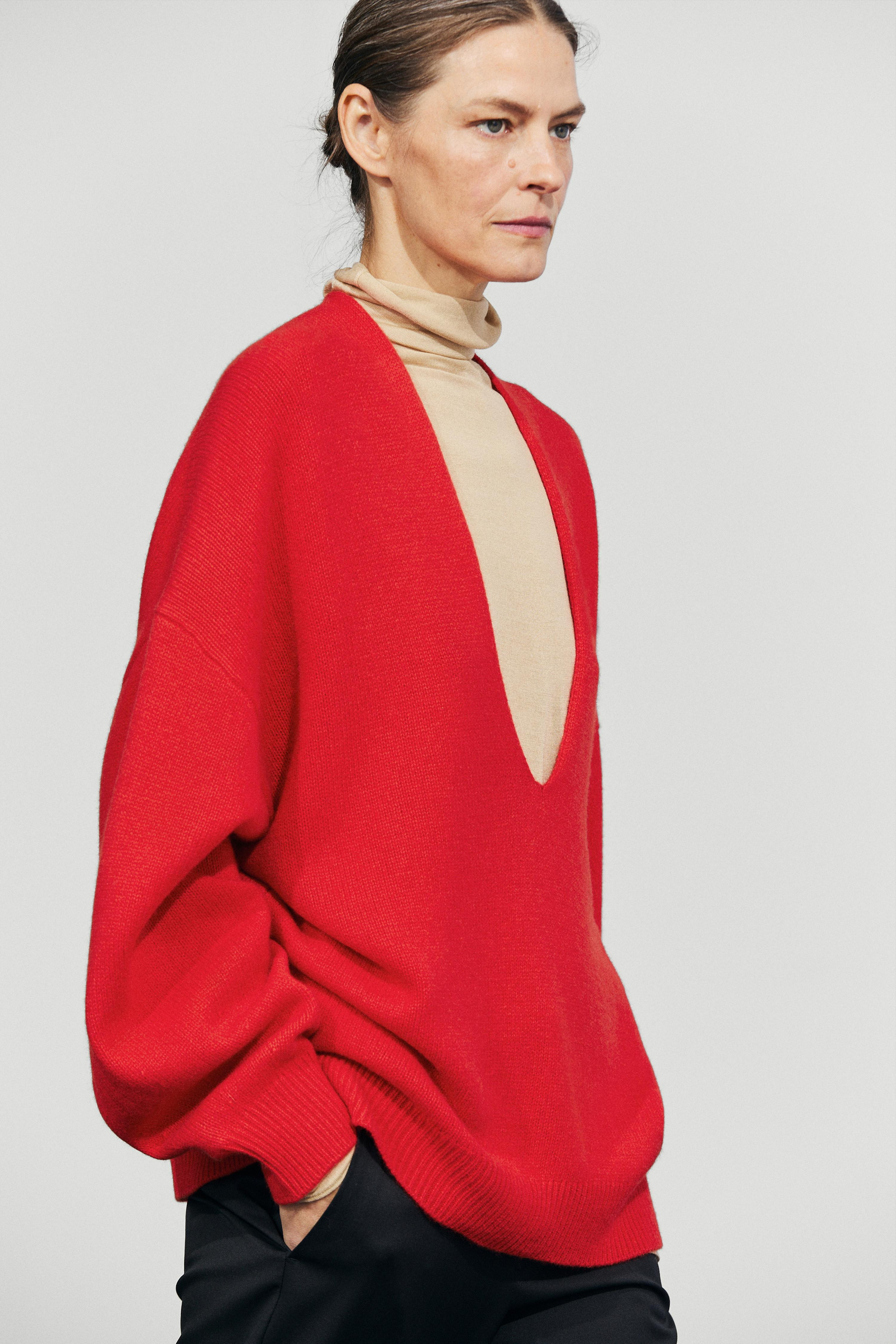 Maglia in misto lana oversize | Massimo Dutti IT
