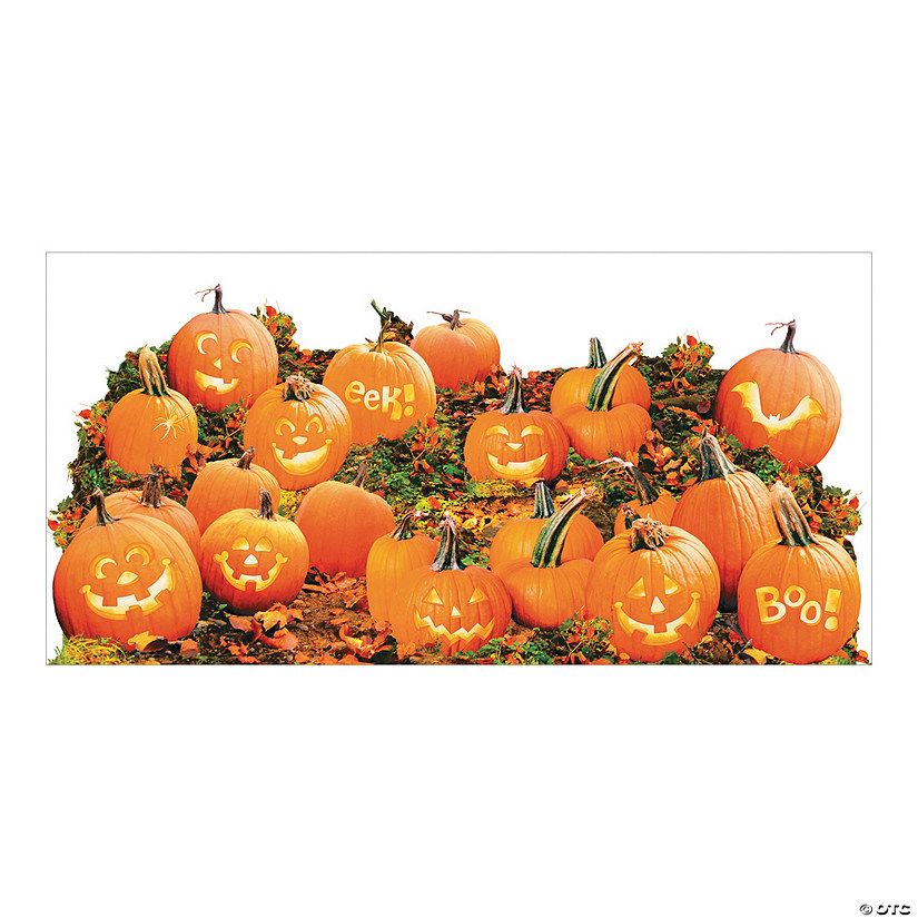 Pumpkin Patch Backdrop - 2 Pc. | Oriental Trading Company