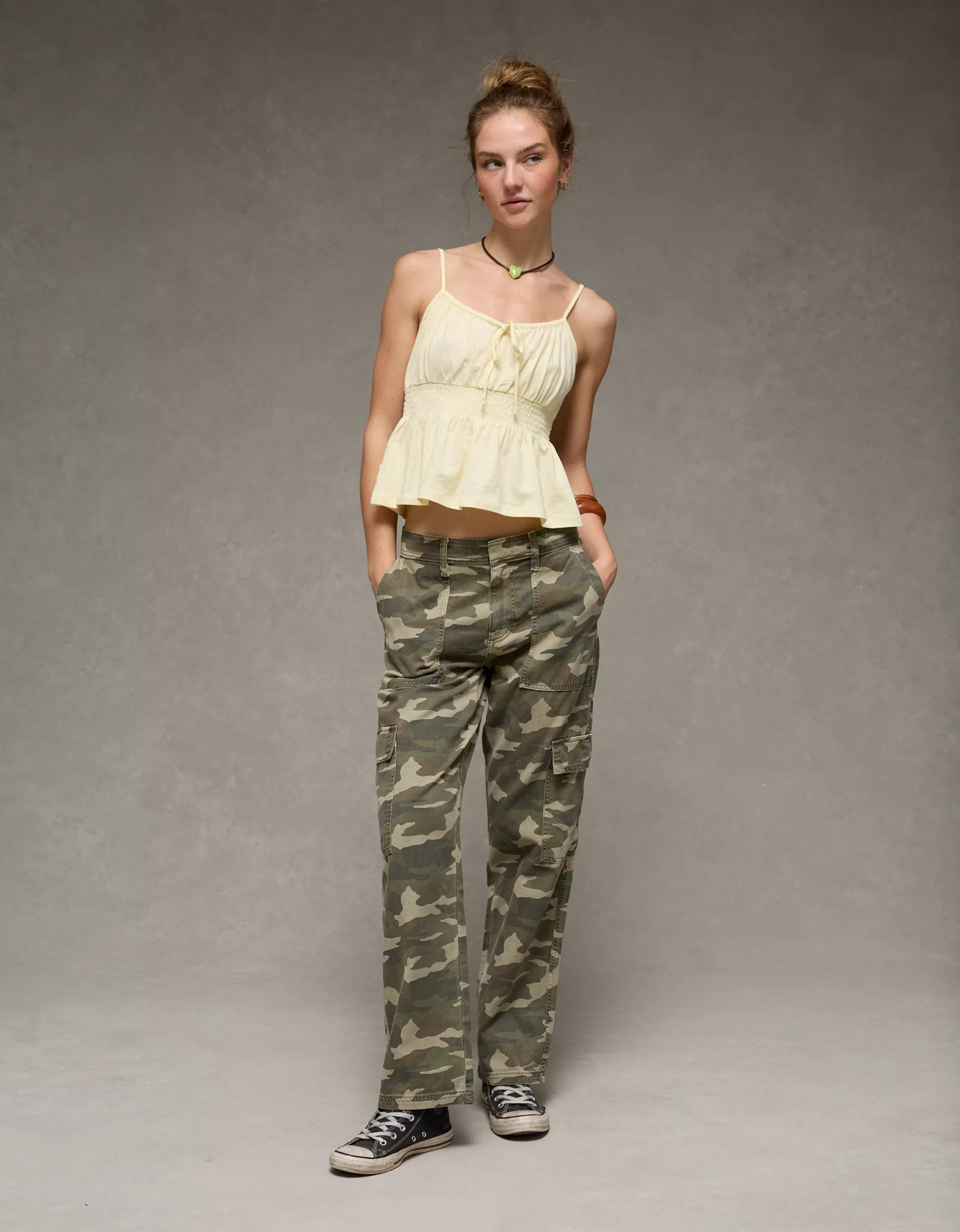 AE Low-Rise Straight Cargo Pant | American Eagle Outfitters (US & CA)