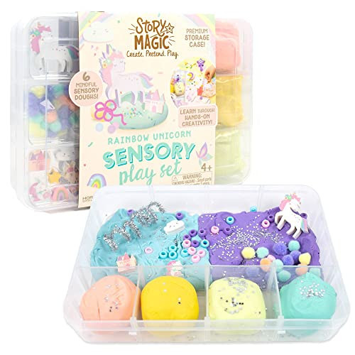 Story Magic Rainbow Unicorn Sensory Play Set, Build Cognitive Development and Fine Motor Skills, Tactile Activities for On The Go, Sensory Toys for Preschoolers and Kids Ages 4, 5, 6, 7, 8 | Amazon (US)