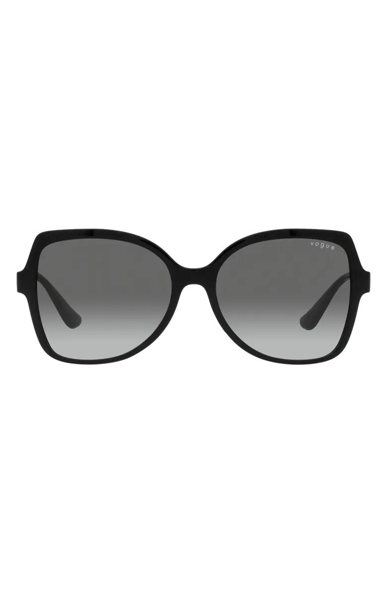 56mm Gradient Butterfly Sunglasses | Nordstrom