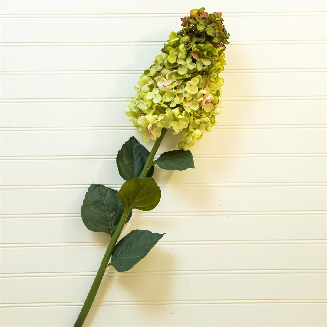 Green Cone Hydrangea 36" Faux Floral Stem | Etsy (US)