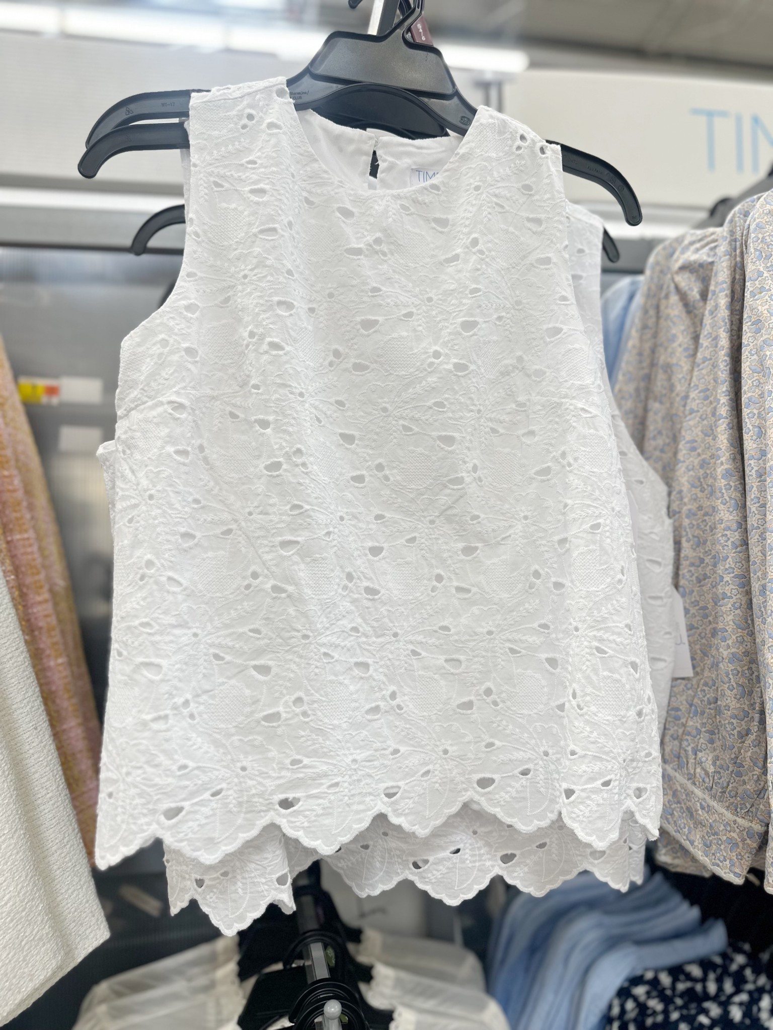 I found the cutest sleeveless eyelet top at Walmart today. 

It comes in 4 different colors and is so perfect for a Spring or Summer wardrobe .

It could be dressed up with pants or a skirt and dressed down with casual or denim shorts.

The price is so good so I’m sure they will sell out fast. 

#LTKWorkwear #LTKootd #LTKOver40
