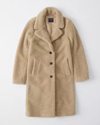 Sherpa Dad Coat | Abercrombie & Fitch US & UK