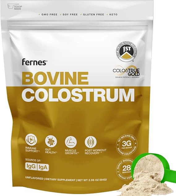 Grass Fed Whole Bovine Colostrum Powder for Women & Men – First Milking Verified, Non GMO, Soy ... | Amazon (US)