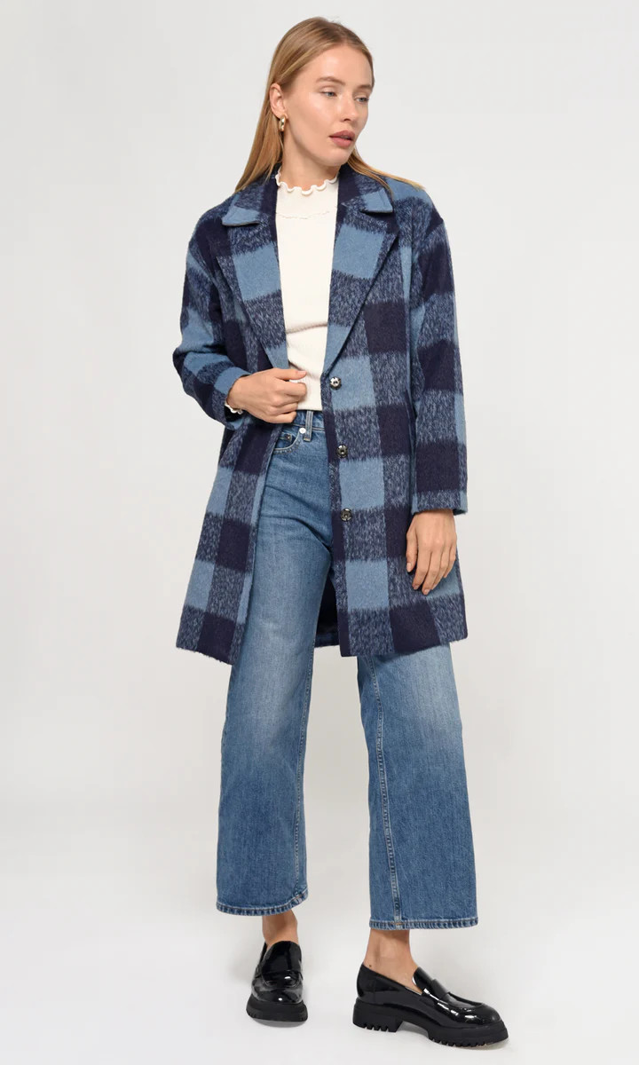 Tanya Plaid Coat | Greylin Collection | Women's Luxury Fashion Clothing 