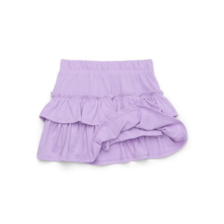 Garanimals Toddler Girl Solid Tiered Skort, Sizes 18M-5T | Walmart (US)
