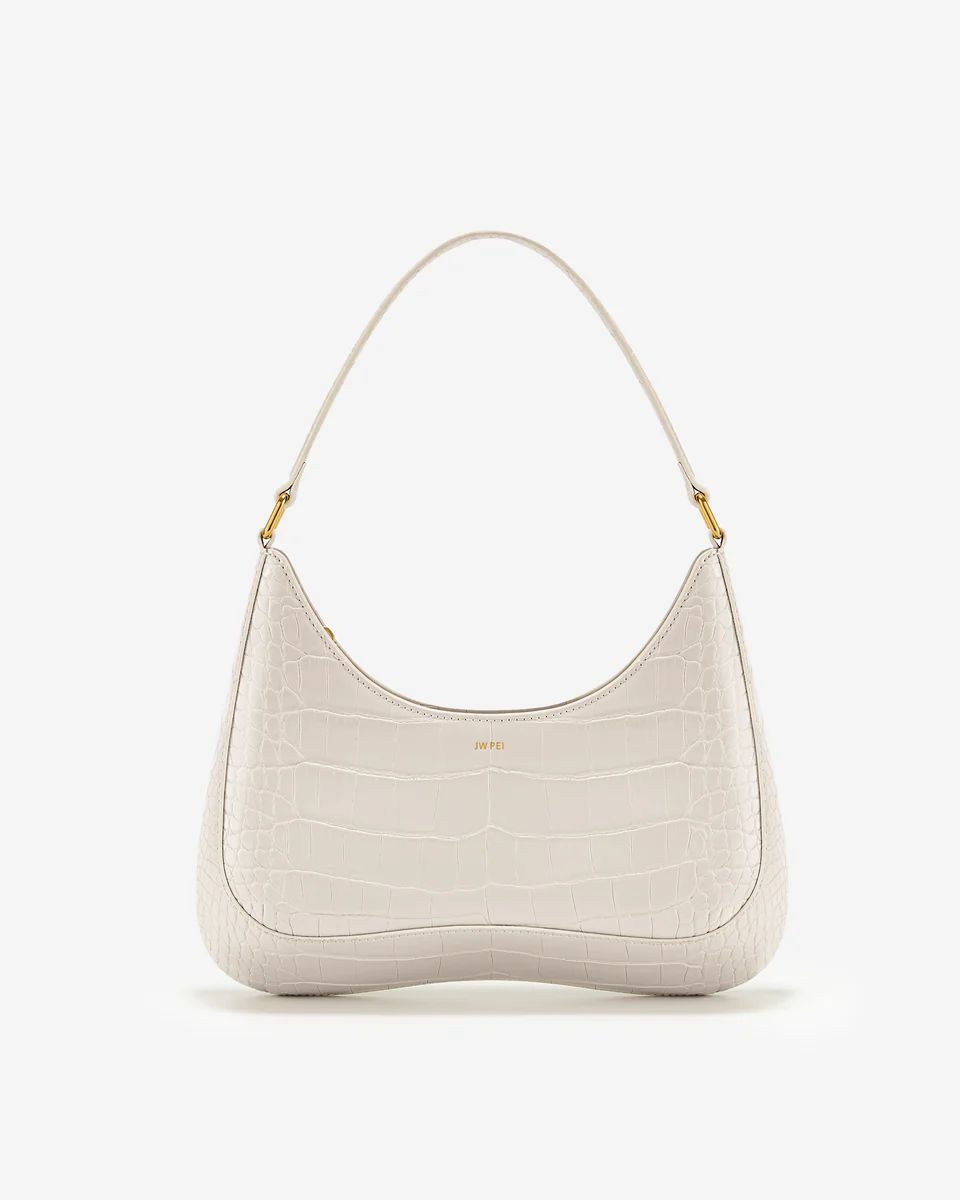 JW PEI Women's Ruby Shoulder Bag - White Croc | JW PEI US