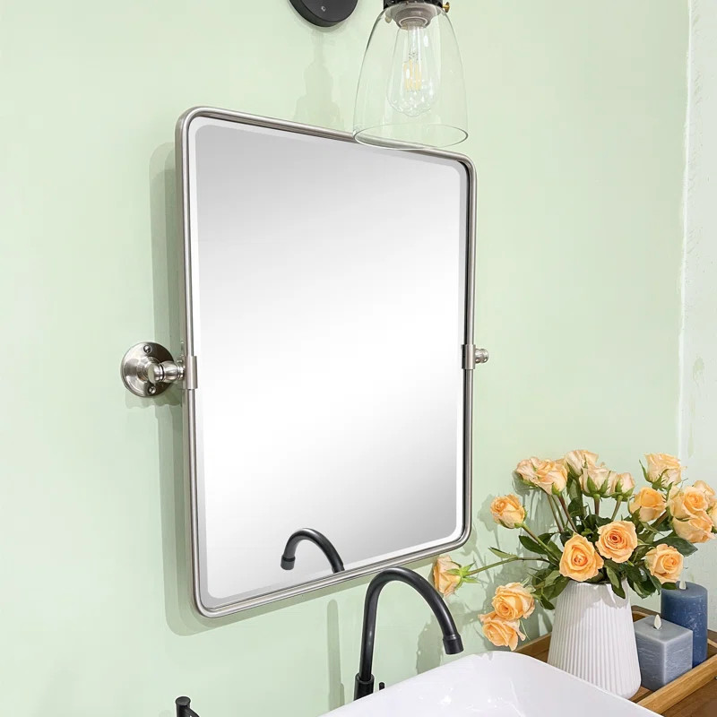 Woodvale Metal Framed Wall Mounted Bathroom / Vanity Mirror | Wayfair North America