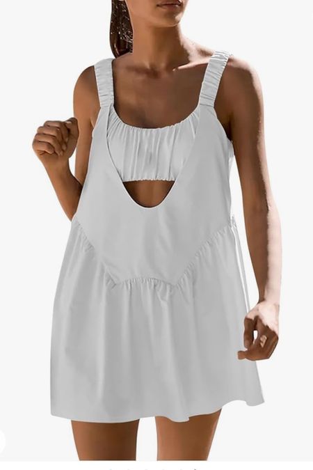 Amazon Romper but Free People look alike .🤍Comes in all different sizes and only $20.59. 

Romper// Active Romper// Amazon /: Amazon Romper// Athletic Romper// 

#LTKTravel #LTKFindsUnder50 #LTKActive