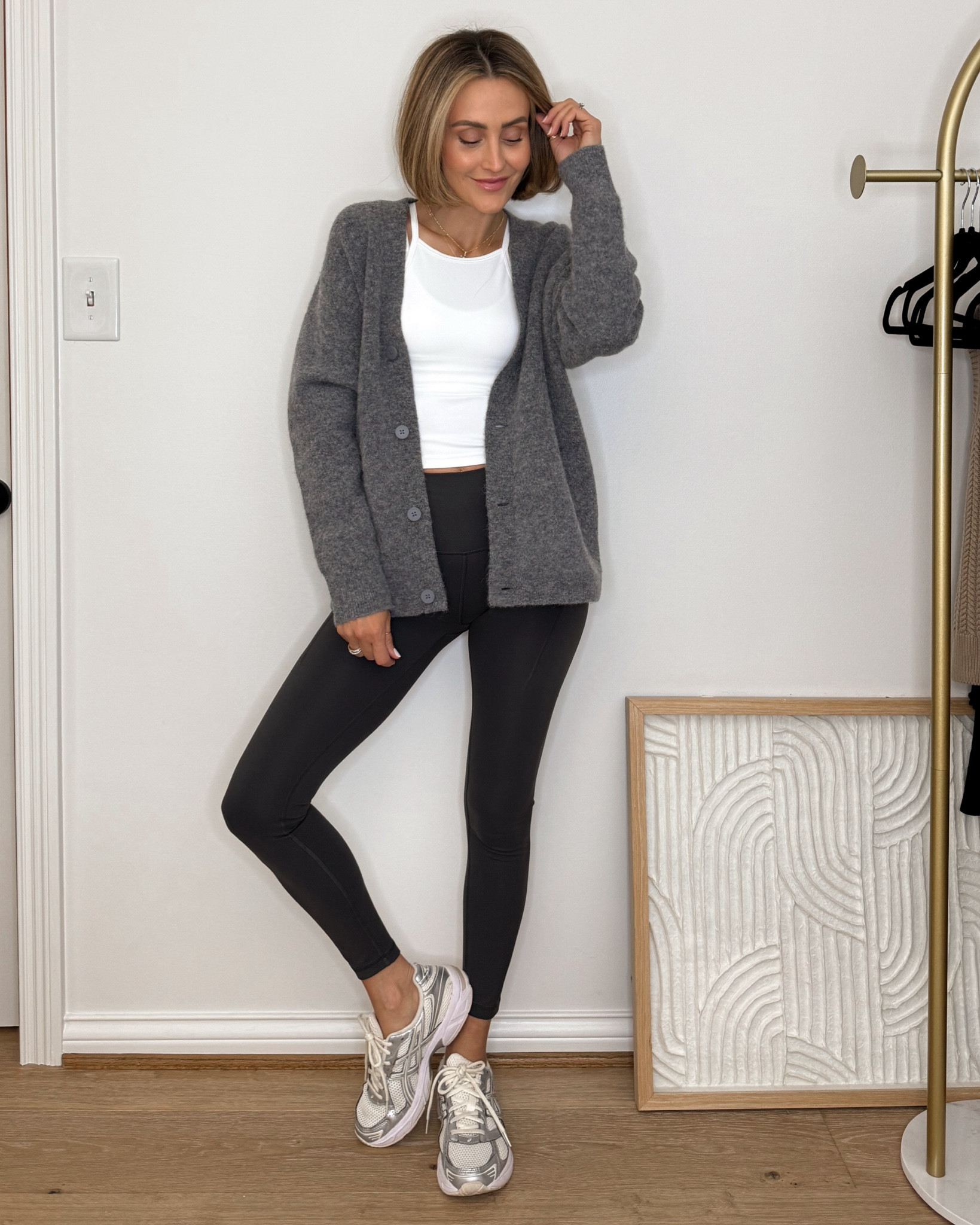 lululemon wunder train HR, wunder train cross back tank and align bra all sizes 4. I love this leggings for lifting and CrossFit, or other gym activities. The side pockets are super handy. Also loving to layer the alpaca cardigan for a more athleisure wear look to run errands. Size XS (men’s) @lululemon #lululemonpartner #ad 

#LTKfitness #LTKstyletip #LTKfindsunder100