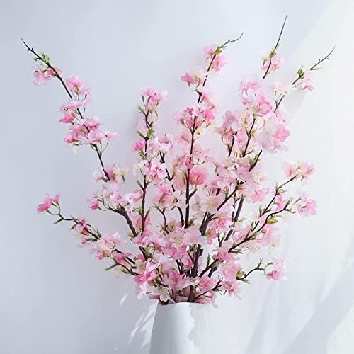 YIBELAAT Artificial Flowers Cherry Blossom Branches Fake Flowers, Cherry Blossom Decor Cherry Blo... | Amazon (US)