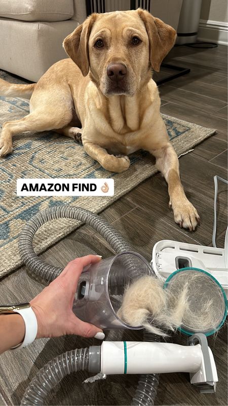 We LOVE this pet grooming machine for our 3 year old yellow lab! 👌🏼 she sheds pretty bad in the Spring and Summer and this really helps get all that extra hair off! She loves it too ☺️

#LTKhome #LTKsalealert #LTKfindsunder100