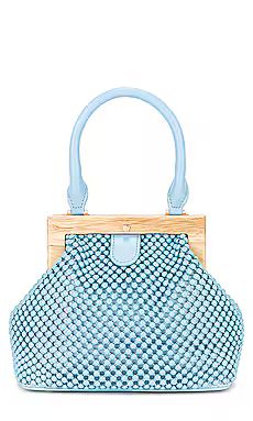 olga berg Marlo Ball Mesh Handle Bag in Blue from Revolve.com | Revolve Clothing (Global)