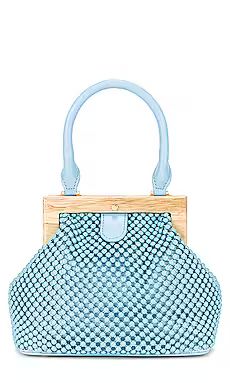 olga berg Marlo Ball Mesh Handle Bag in Blue from Revolve.com | Revolve Clothing (Global)
