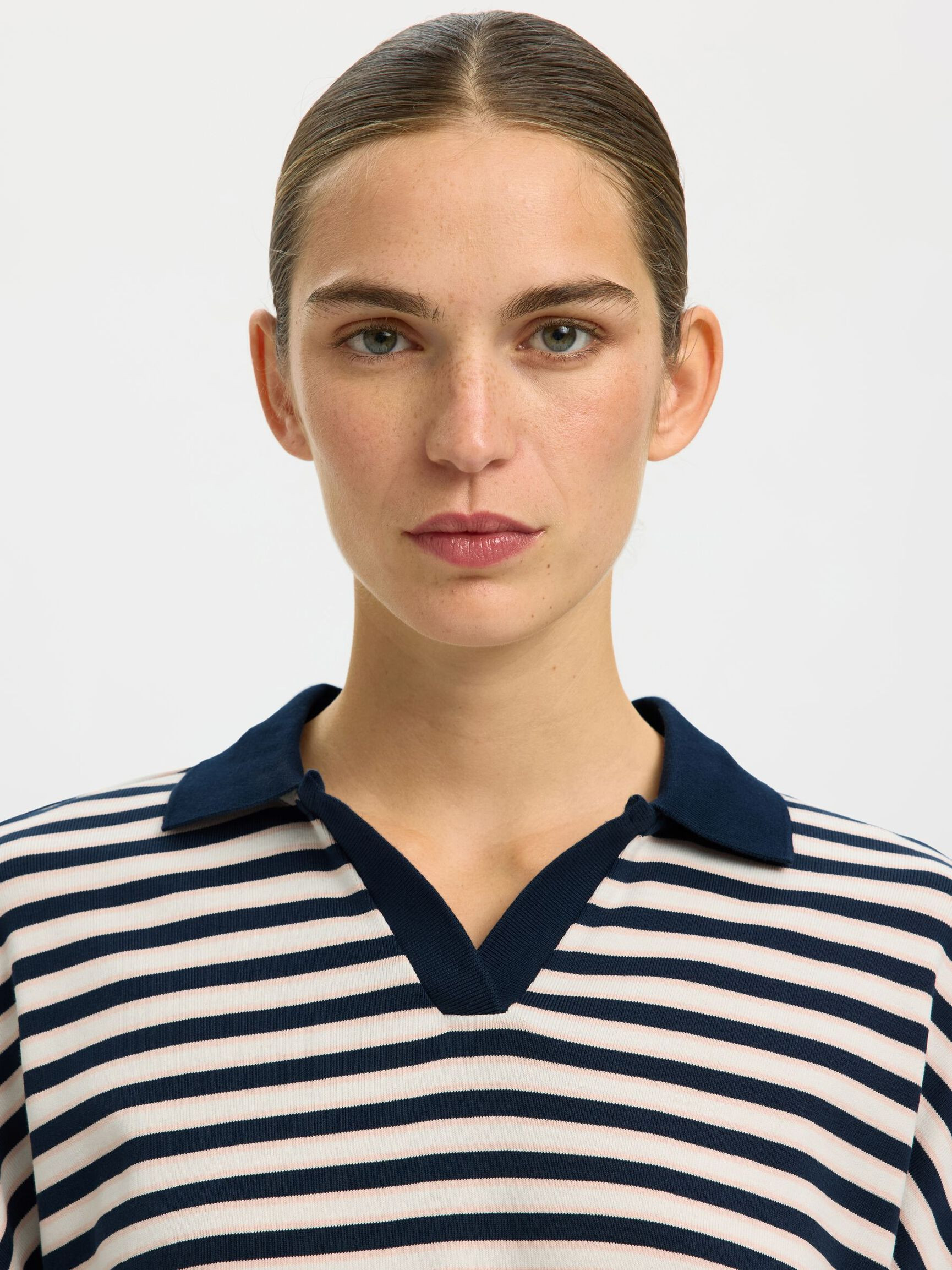 RELAXED FIT LONG-SLEEVED POLO | Selected