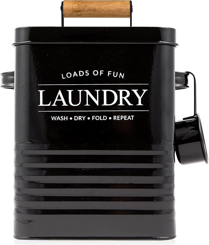 Calindiana Modern Farmhouse Metal Laundry Soap Dispenser Container Holder with Scoop for Laundry ... | Amazon (US)