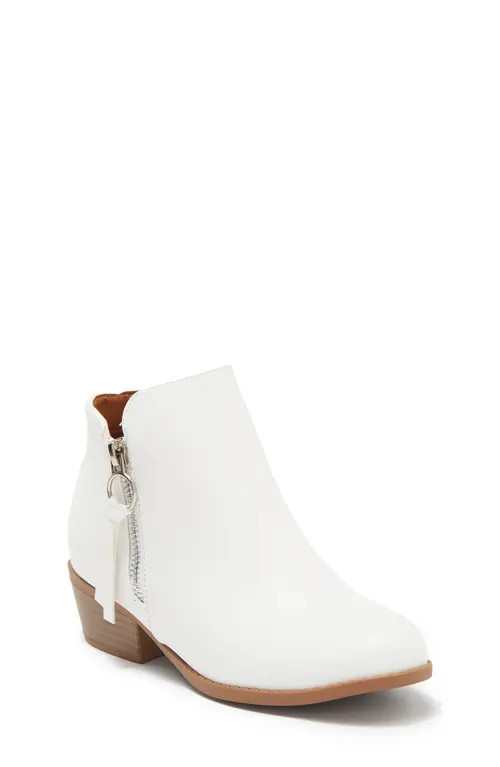 TOP GUY SHOES TOP GUY Zip Bootie in White at Nordstrom, Size 10 M | Nordstrom