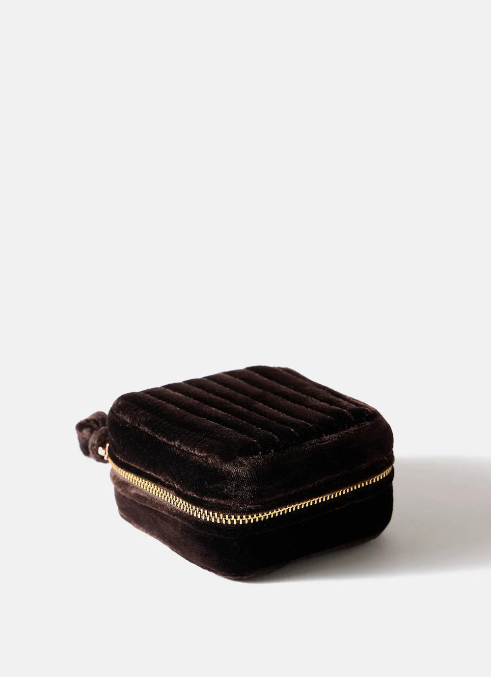 Brown Velvet Jewellery Box | Mint Velvet