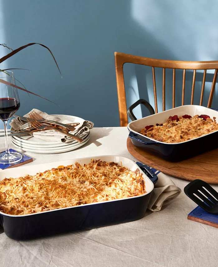 Staub Ceramic 3 Piece Rectangular Baking Dish Set - Macy's | Macy's