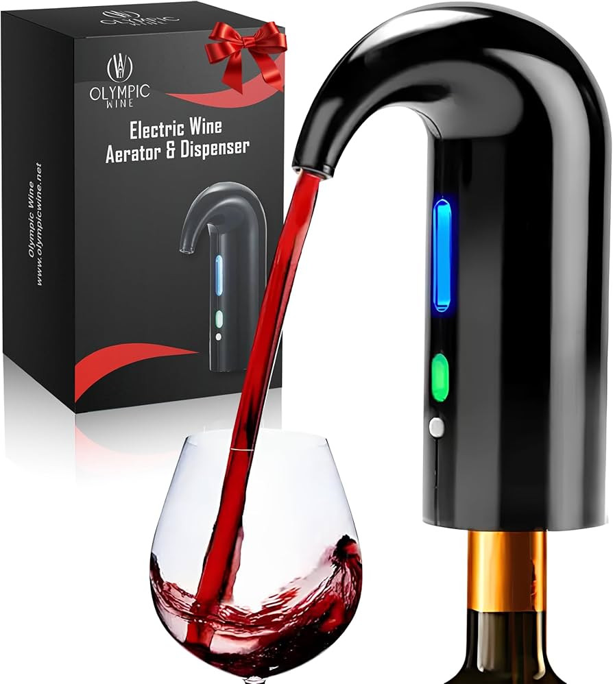 Electric Wine Aerator Dispenser For Wine Bottle – Automatic Wine Decanter and Pourer With Spout... | Amazon (US)