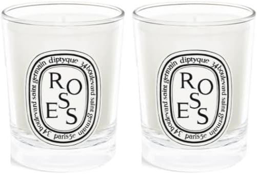 Diptyque Mini Scented Candle (Roses) Bundle (2 Items) | Amazon (US)