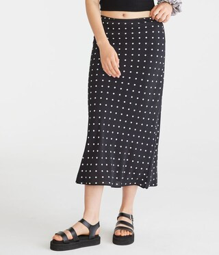 Polka Dot Midi Skirt | Aeropostale