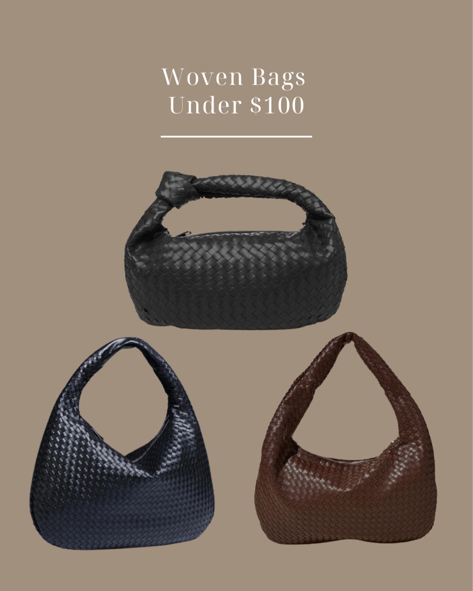 I am so into the woven bags at the moment but don’t really want to spend a whole load on one. So here are some lovely ones that I have found for under $100! The Cotton in one is my absolute fave! I love that chocolate brown colour 🤤 

#LTKstyletip #LTKfindsunder100 #LTKSeasonal