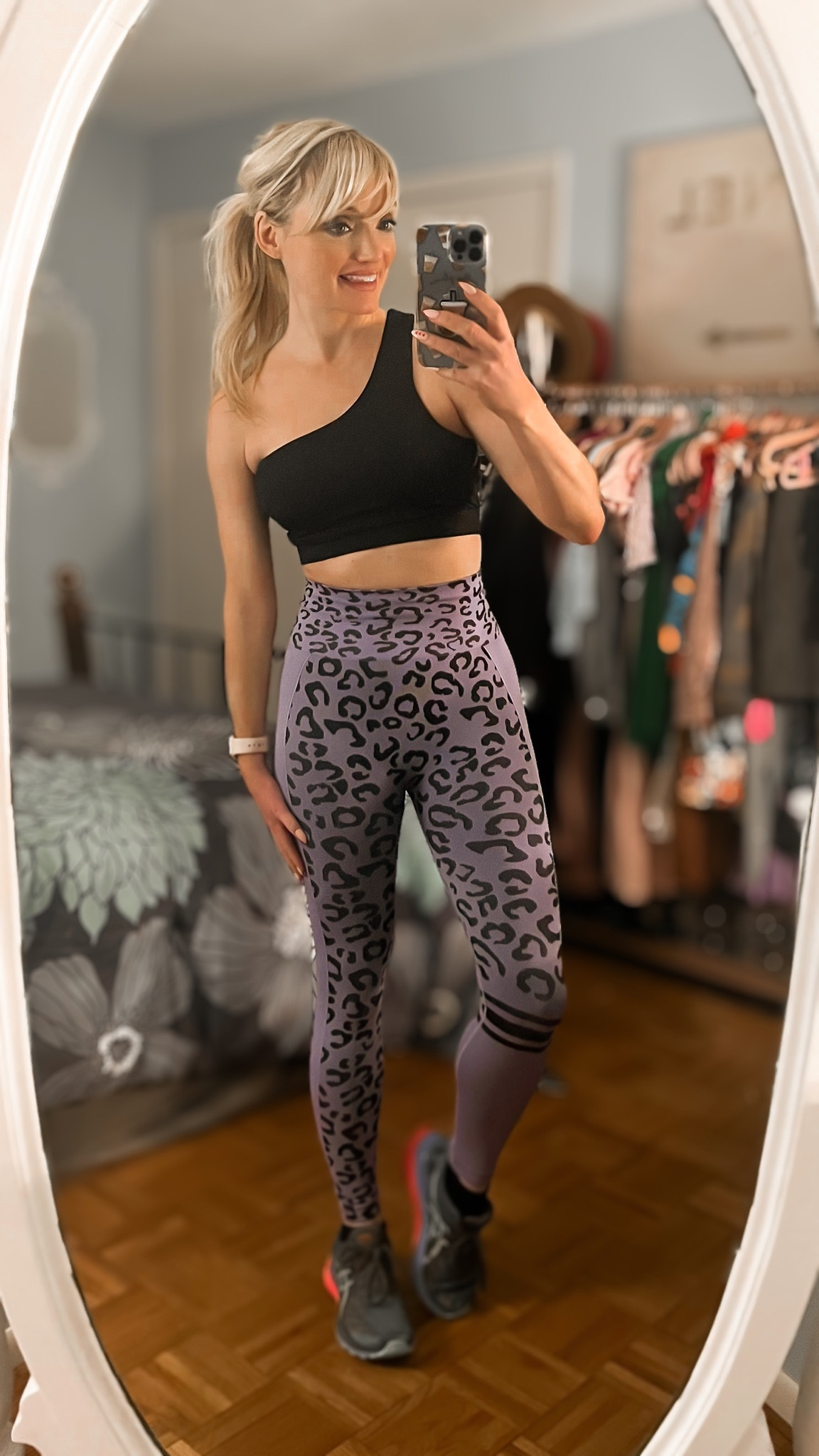 One shoulder sports bra - unique sports bra - leopard leggings - workout leggings - flattering leggings - workout outfit - unique workout outfit - workout look - fitness outfit - fitness fashion - Amazon Fashion - Amazon finds - Amazon favorites - Amazon must haves 

#LTKunder50 #LTKshoecrush #LTKfit