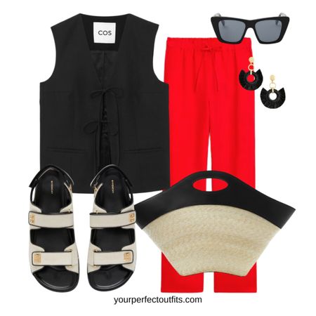 Summer casual outfits with a red linen trousers 
Perfect summer outfits 

#LTKfindsunder100 #LTKsalealert #LTKSeasonal