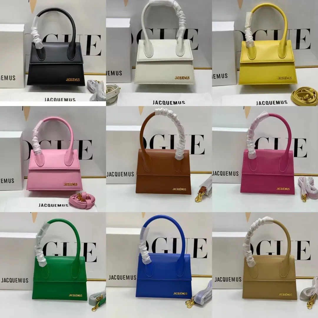 Dupe Jacquemus Le Grand Chiquito 20cm Crossbody Bags Plain Handheld Lipstick Bag With Dust Opp Ba... | DHGate